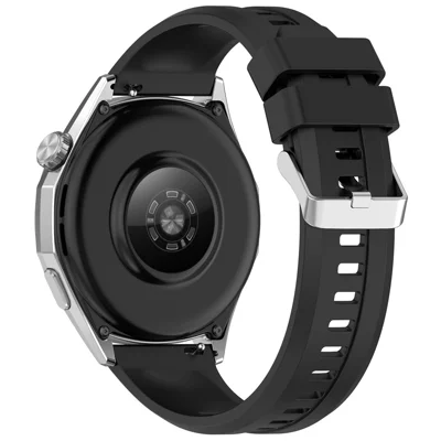 For Huawei Watch GT 6 / 6 Pro / 5 / 5 Pro / 4 46mm Silicone Watch Band Quick Release Replacement Strap - Black