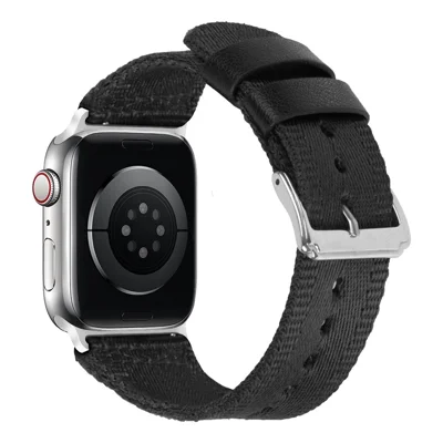 Силиконовый ремешок для Apple Watch Ultra 3 2 1 49мм / Series 11 10 46мм / 9 8 7 45мм / SE3 SE2 SE 6 5 4 44мм / 3 2 1 42мм со быстрой заменой - Черный