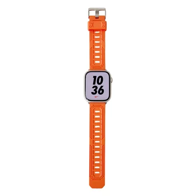 Outdoor Sports Band für Apple Watch Series 11 10 42mm / 9 8 7 41mm / SE3 SE2 SE 6 5 4 40mm / 3 2 1 38mm TPU verstellbares Armband - Orange
