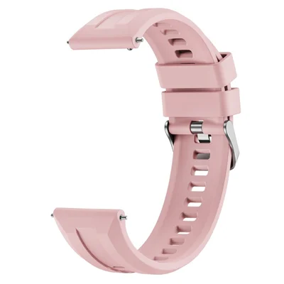 22mm Uhrenarmband für Huawei Watch GT 6 46mm / Garmin Forerunner 570 47mm / 970 / 265 / 255 / 745 Silikonarmband - Pink
