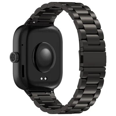 3-Bead Stainless Steel Band for vivo Watch GT 2 / iQOO Watch GT 2 Replacement Watch Strap - Black