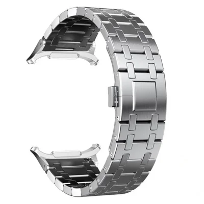 Titanium Alloy Watch Band for Samsung Galaxy Watch9 40mm / 44mm / Watch8 44mm / 40mm / 8 Classic 46mm Butterfly Clasp Replacement Strap - Silver