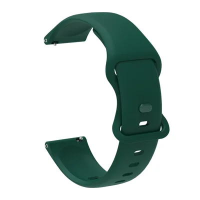 22mm Sport Bracelet Universal Silicone Watchband Remplacement De La Sangle Pour Samsung Gear S3 Frontier / S3 Classic / Galaxy Regarder 46mm / Huawei Montre GT 2 46mm / Huami Amazfit 1/2 - Vert Noirâtre