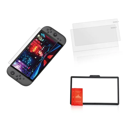 DOBE TNS-51117 2Pcs Para Nintendo Switch 2 Protector de Pantalla Película de Vidrio Templado de 9H de Dureza con Herramienta de Instalación