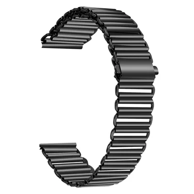 Stainless Steel Watch Band For Suunto 9  /  9 Baro  /  Spartan Sport Electroplated Color Slingshot Buckle Loop Strap - Black