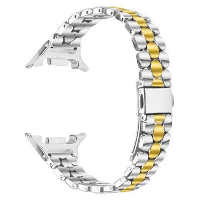 Metal Watch Band for Samsung Galaxy Watch9 40mm / 44mm /  Watch8 Classic 46mm / Watch8 44mm / 40mm Pearl-Shape Stainless Steel Electroplating Wrist Strap - Silver / Gold