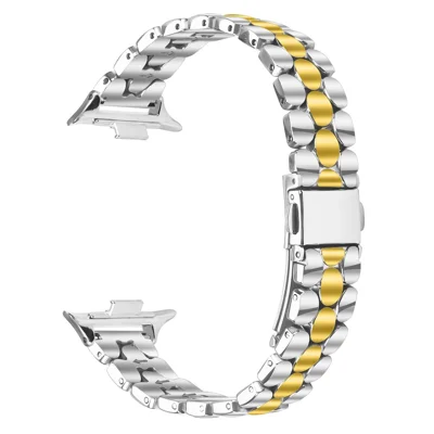 Für Xiaomi Redmi Watch 5 / 4 Armband Perlenförmiges Edelstahl-Armband mit Galvanikbeschichtung - Silber / Gold