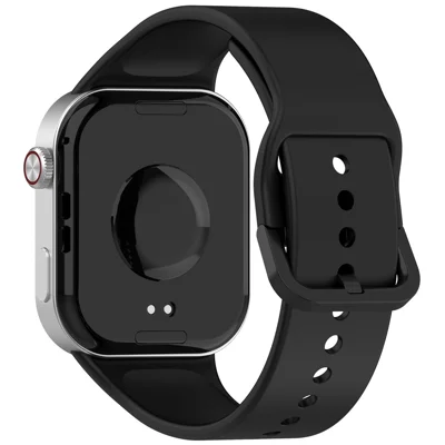 For Xiaomi Smart Band 10 Pro / 9 Pro / 8 Pro / Redmi Watch 6 / 5 / 4 Silicone Watch Band Replacement Strap Pin Buckle Wristband - Black