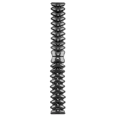 22mm Spine Design Zinc Alloy Strap for Huawei Watch GT 6 / 5 / 5 Pro / 4 46mm Watch Band with Butterfly Clasp - Black