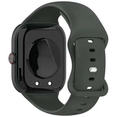 For vivo Watch GT 2 / iQOO Watch GT 2 Silicone Watch Band Butterfly Clasp Steel Buckle Strap - Dark Grey