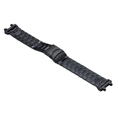 Verstellbares Titanlegierungs-Armband für Huami Amazfit T-Rex 2 mit Edelstahl-Schnalle – Schwarz