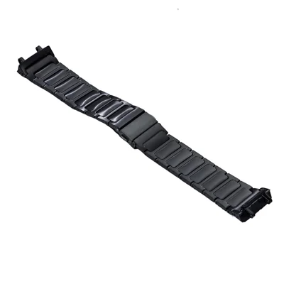 Ersatzarmband für Huami Amazfit T-Rex 2, H-Link-Armband aus Edelstahl – Schwarz