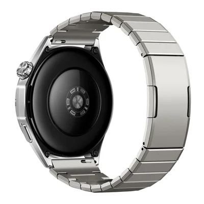 Quick-Release-22mm Titanium Watch Band for Huawei Watch GT 7 46mm / Watch GT 5 Pro 46mm / GT 5 46mm / GT 4 46mm Single Bead Metal Strap with Quick Release Spring Bars - Silver
