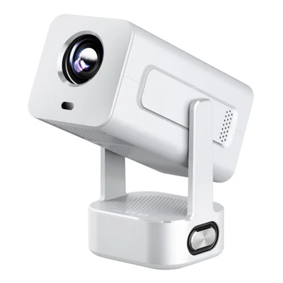 IMC360 LCD Projektor 320 ANSI Lumen 1080P WiFi 6 Android 11 1GB+8GB Autofokus Projektor für Heimkino, Einzelner Lautsprecher - Weiß / EU-Stecker