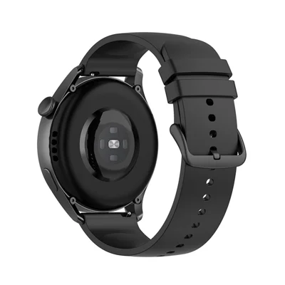 Soft Silicone Smart Watch Band Strap 22mm for Huawei Watch 3/Watch GT 2 Pro/Watch GT 2e - Black