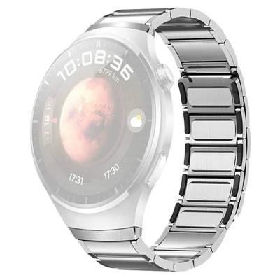 Magnetisches Armband aus Edelstahl für Huawei Watch 4 Pro, Metallband mit Schnellwechselsystem – Titan