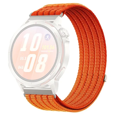 22mm Strap for Huawei Watch GT 6 46mm / GT 5 46mm / GT 5 Pro 46mm Nylon Breathable Woven Band Replacement Wristband - Orange