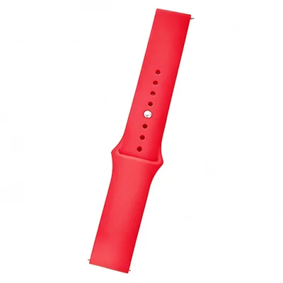 COTECi W42 Silicone Sport Band for Huawei Watch 2 / Watch GT 3 42mm / Samsung Galaxy Watch 42mm / Watch3 41mm / Honor Magic Watch 2 / Huami Amazfit GTS 2 / GTS 2 mini / GTS 2e , 20mm Replacement Strap - Red