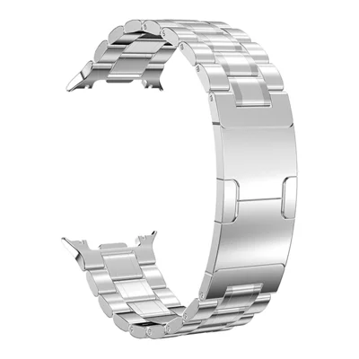 Metal Strap for Samsung Galaxy Watch9 40mm / 44mm /  Watch8 44mm / Watch8 40mm / Watch8 Classic 46mm Five-Bead Stainless Steel Watch Band - Silver