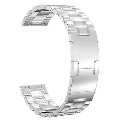 For Samsung Galaxy Watch 46mm Metal Strap Quick Release Five-Bead Stainless Steel Watch Band - Silver