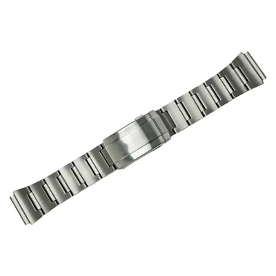 Uhrenarmband für Oppo Watch X / X2 / X3 / Watch 4 Pro / Watch One Plus 2, 22 mm Titanlegierung Bambusglieder-Armband mit Teleskopverschluss – Silber