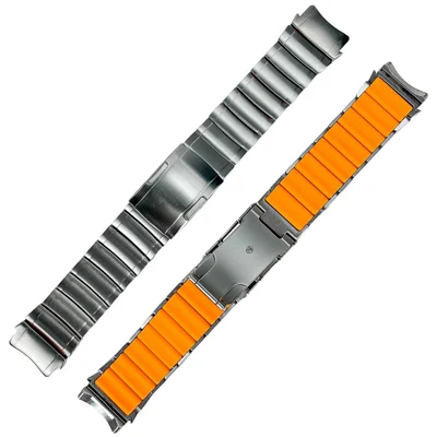 For Huawei Watch GT Runner 2 Metal Strap 22mm Titanium Alloy Watch Band with Turtle Shell Buckle - Silver