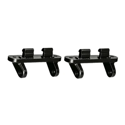 1 Pair For Huawei Band 11 / 11 Pro 12mm Watch Band Connector Quick Release Metal Adapter - Black