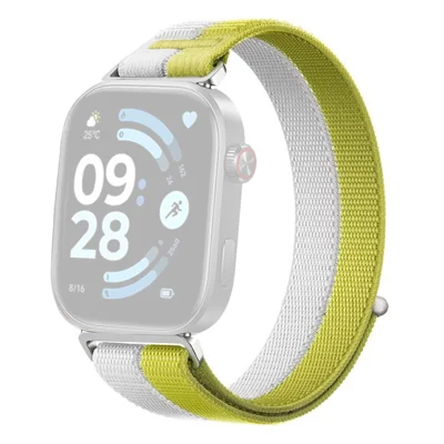 Nylon Strap for Xiaomi Smart Band 10 Pro / 9 Pro / 8 Pro / Redmi Watch 6 / 5 / 4 Sport Loop Band Breathable Wristband - Yellow