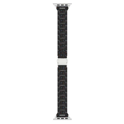 Armband für Apple Watch Ultra 3 2 1 49mm / Series 11 10 46mm / 9 8 7 45mm / SE3 SE2 SE 6 5 4 44mm / 3 2 1 42mm, Tintenflecken-Muster PC-Armband - Schwarz