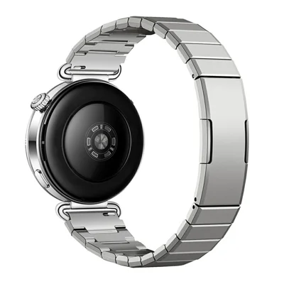 Quick-Release-18mm Watch Strap for Huawei Watch GT 7 41mm / Watch GT 6 41mm / GT 5 42mm / Oppo Watch X2 Mini / Garmin Venu 3S / Huawei Watch GT 7 41mm , One-bead Titanium Alloy Butterfly Clasp Band - Silver