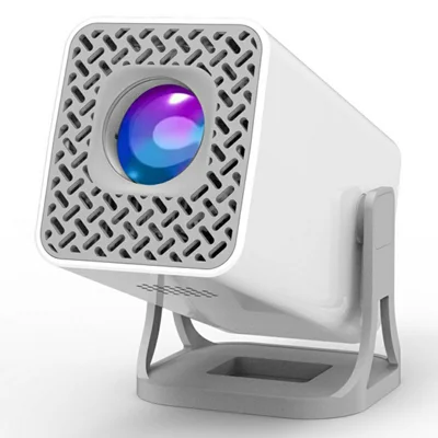 P40 Smart Projector Native 720P HD Przenośny Miniprojektor z 5G WiFi, Bezprzewodowe Przekazywanie Obrazu, Kino Domowe - Biały / Wtyk UE