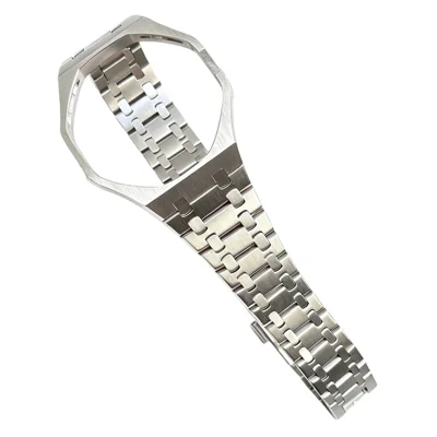 Cinturino di Ricambio in Acciaio Inossidabile per Swatch Royal Pop con Cassa Integrata - Argento