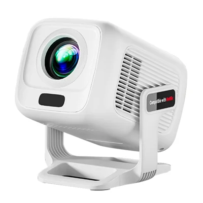 TP300 NTV 1080P Projektor Android 13 Amlogic T950D4 Chip Netflix kompatibel WiFi6 für Heimkino - Weiß / US-Stecker