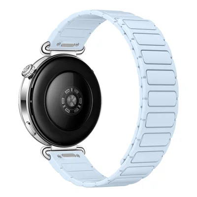 18mm Strap for Huawei Watch GT 7 41mm / GT 6 41mm / GT 5 41mm / GT 4 41mm Quick Release Magnetic Silicone Watchband - Ice Blue