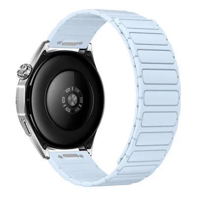 22mm Strap for Huawei Watch GT 7 46mm / GT 7 Pro 46mm / Samsung Galaxy Watch3 45mm Quick Release Magnetic Silicone Watchband - Ice Blue
