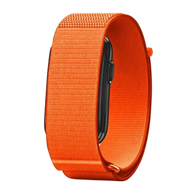 For Garmin CIRQA Smart Band Nylon Arm Band Magic Tape Adjustable Breathable Watch Strap - Orange