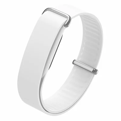 For Google Fitbit Air Urtebånd Ensfarget Silikone Loop Urte Erstatning - Hvid
