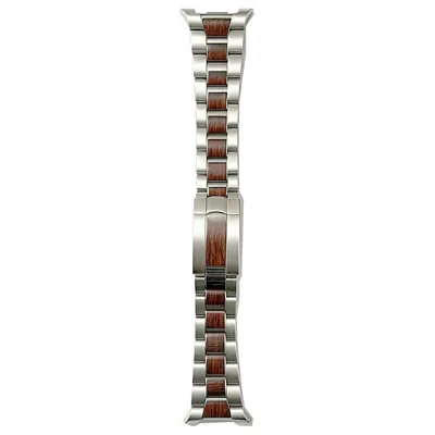 Watch Strap for Samsung Galaxy Watch8 44mm / 40mm / Watch8 Classic 46mm / Watch9 44mm / 40mm Stainless Steel Link Watchband - Silver