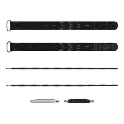 For Hume Band 20mm Nylon Watch Band Breathable Shockproof Replacement Wrist Strap for Outdoor and Daily Wear - Black
