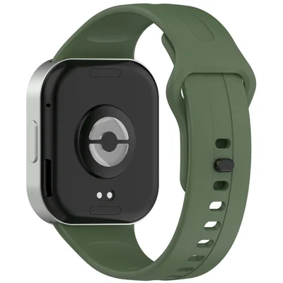 حزام ساعة سيليكون لساعة Xiaomi Redmi Watch 6 / 6 Active / 6 Lite / Watch 5 / 4 حزام بديل قابل للتعديل - أخضر داكن