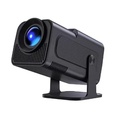 HY320 Mini Smart Projector 1280 x 720P 300 ANSI Lumens Android 11 for Home and Outdoor Use - Black