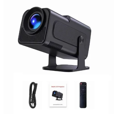 HY320mini Smart LCD Projektor 40 W Bluetooth 5.0 Dual-Band-WLAN 180-Grad-Projektion für den Einsatz zu Hause und im Freien – Schwarz