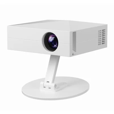 D1-S 720P HD Android Projector Motorized Focus Auto Keystone 180 Degree Base Home Theater - White  /  EU Plug