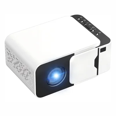 Q6 720P WiFi 6 Android Projecteur 2,69 pouces Objectif en verre Correction Keystone électronique pour domicile - Blanc / Prise UE