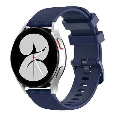 For Polar Vantage M/Vantage M2/Gait X/Gait X Pro Carbon Fiber Texture Silicone Watch Band Replacement Wrist Strap with Buckle - Midnight Blue