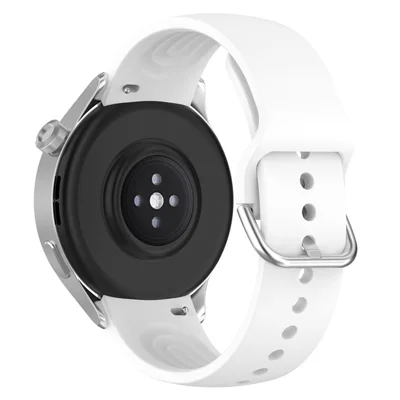 22mm bogenförmiges Armband für Xiaomi Watch S2 / S1 / S1 Pro, verstellbares Silikonarmband mit Metallschnalle - Weiß