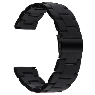 For Misfit Vapor Watch Band Waterproof Resin Replacement Watch Strap - Black