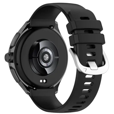 For Xiaomi Watch S3 / Huawei Watch 2 Pro / Honor Watch 4 Pro Watch Band 22mm Silicone Watch Strap - Black
