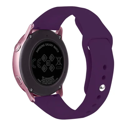KALEBOL KLB-DKGJ-001 Для Samsung Galaxy Watch6 Classic 47mm 43mm Watch Band 20mm Силиконовый ремешок - Винно-красный