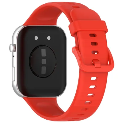 For Huawei Watch Fit 3 Silicone Strap Sport Watchbands Replacement - Red
